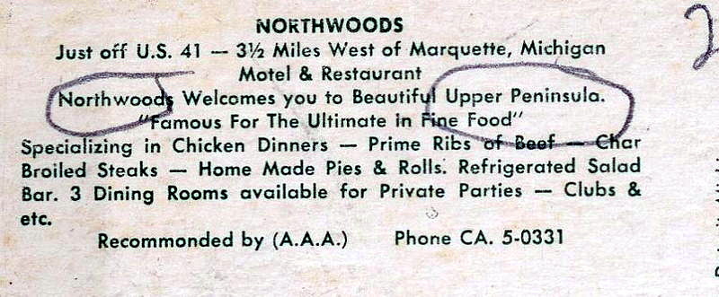 Barrel + Beam (Northwoods Supper Club) - Postcard